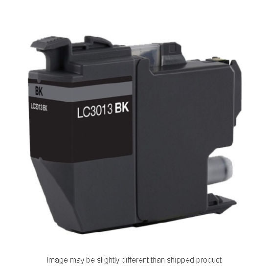 Compatible Brother LC3013 High Yield Black Ink, 400 pages, OEM LC3013BK (ITC RPLBRLC3013BK)