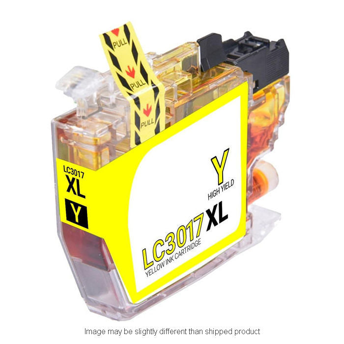Compatible Brother LC3017 High Yield Yellow Ink, 550 pages, OEM LC3017Y (ITC RPLBRLC3017Y)