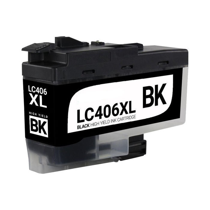 Compatible Brother LC406XL High Yield Black Ink, 6,000 pages, OEM LC406XLBK (ITC RPLBRLC406XLBK)