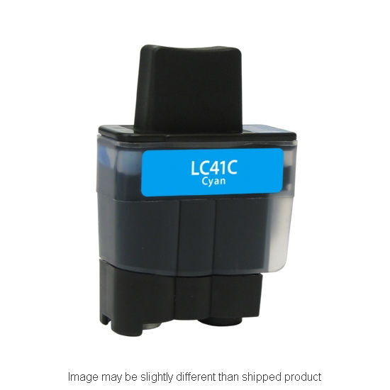 Compatible Brother LC41 Standard Yield Cyan Ink, 400 pages, OEM LC41C (ITC RPLBRLC41C)