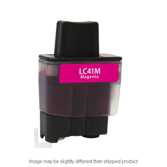 Compatible Brother LC41 Standard Yield Magenta Ink, 400 pages, OEM LC41M (ITC RPLBRLC41M)