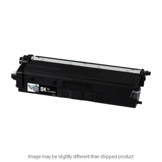 Compatible Brother TN436 Extra High Yield Black Toner, 6,500 pages, OEM TN436BK (ITC RPLBRTN436BK)