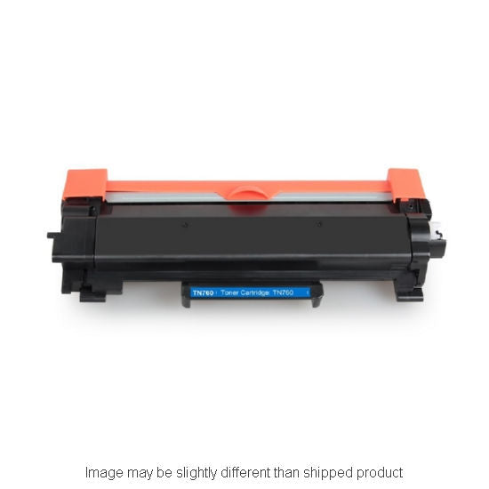 Compatible Brother TN760 High Yield Black Toner, 3,000 pages (ITC RPLBRTN760)