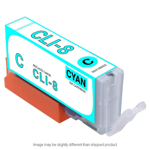 Compatible Canon 0621B002 CLI8 Standard Yield Cyan Ink, 420 pages (ITC RPLCN0621B002)