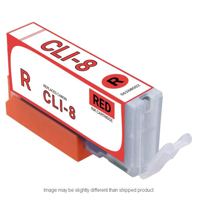 Compatible Canon 0626B002 CLI8 Standard Yield Red Ink, 280 pages (ITC RPLCN0626B002)