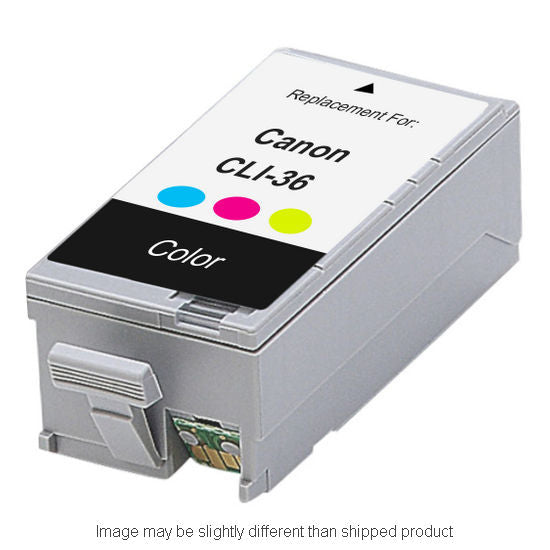 Compatible Canon 1511B002 CLI36 Standard Yield TRI-COLOR Ink, 250 pages (ITC RPLCN1511B002)