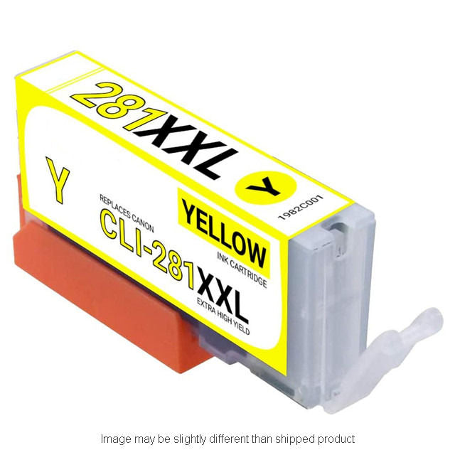 Compatible Canon 1982C001 CLI281XXL Extra High Yield Yellow Ink (ITC RPLCN1982C001)