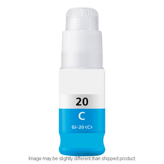Compatible Canon 3394C001 GI20 High Yield Cyan Ink, 7,700 pages (ITC RPLCN3394C001)