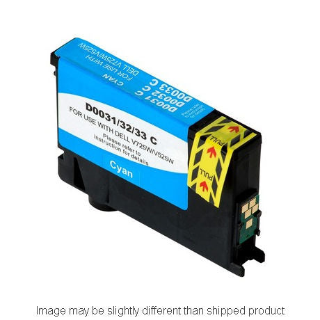 Compatible Dell 331-7378 Series 33 Extra High Yield Cyan Ink, 700 pages (ITC RPLDE8DNKH)