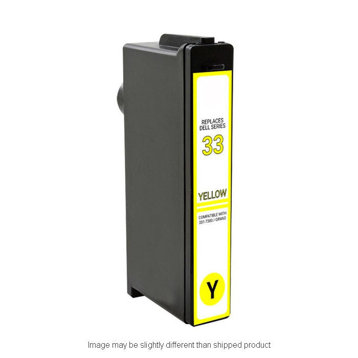 Compatible Dell 331-7380 Series 33 Extra High Yield Yellow Ink, 700 pages (ITC RPLDEGRW63)