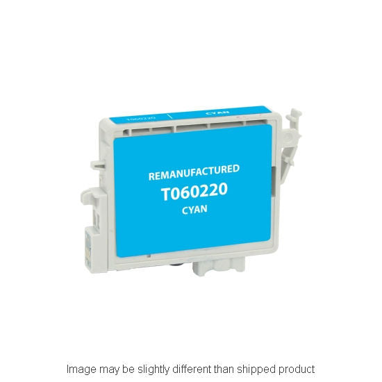 Remanufactured Epson T060220-S Standard Yield Cyan Ink, 600 pages (ITC RPLEPT060220R)