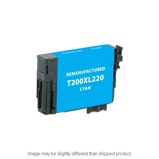 Remanufactured Epson T200XL220 High Yield Cyan Ink, 550 pages, OEM T200XL220S (ITC RPLEPT200XL220R)