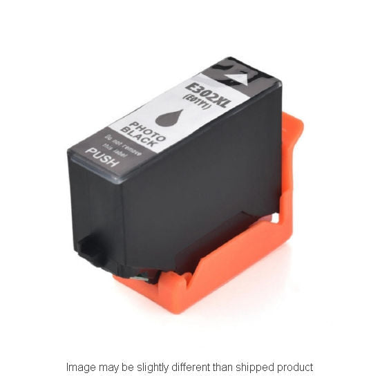 Remanufactured Epson T302XL120 High Yield Photo Black Ink, OEM T302XL120S (ITC RPLEPT302XL120R)