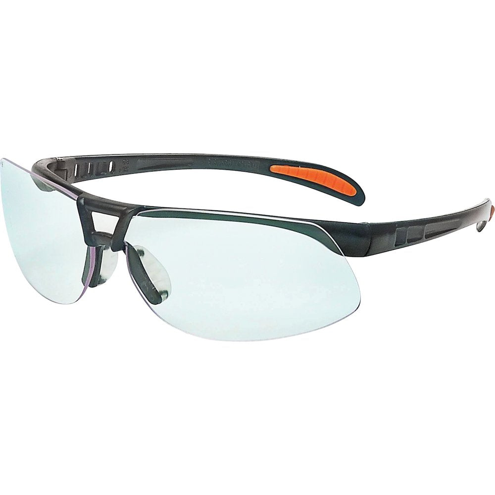 Uvex Protege Metallic BLK W/ Clear ANTIFOG/SCRAT, 10/Pack