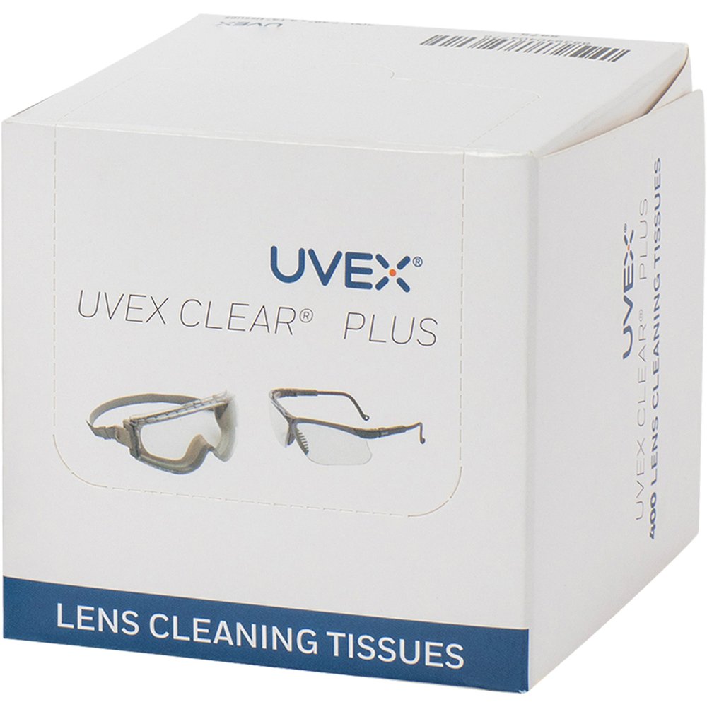 Uvex Clear Plus TISSUES400/BX Pop-up (Box)