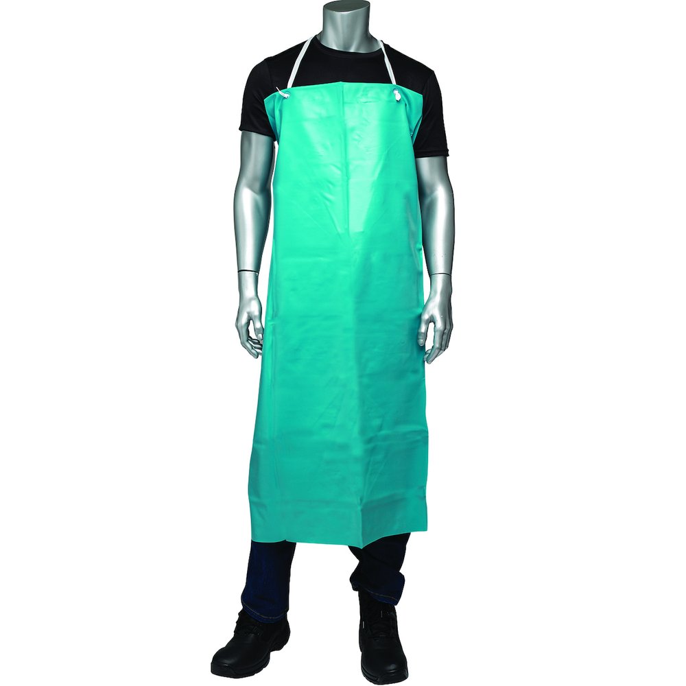 PIP 20 MIL 35X45" RAW Edge Apron-green, 12 Pairs/Dozen
