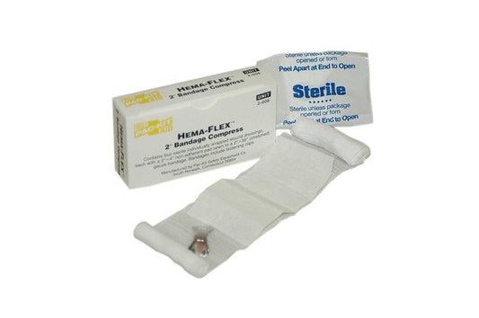 First Aid Only 2" Hema-Flex Bandage Compress, 4 Per Box