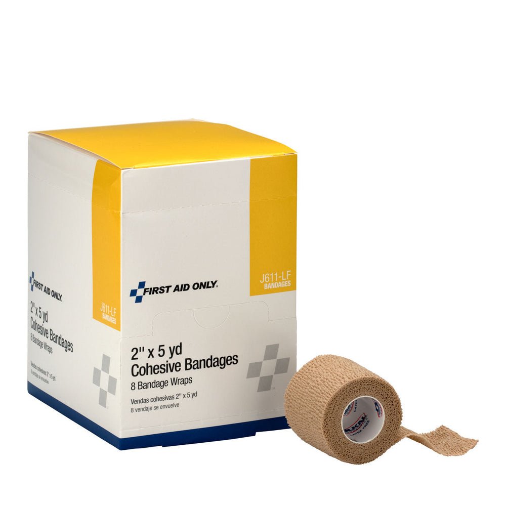 First Aid Only 2"x5 yd. Self-Adhering Wrap, 8 per Box