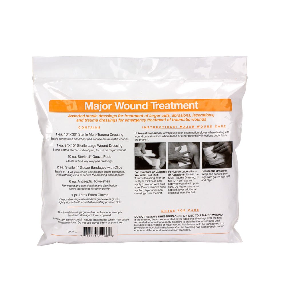 First Aid Only 22 Piece First Aid Triage Pack - Major Wound Triage Treatment