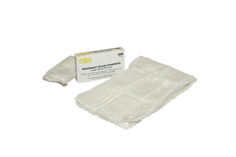 First Aid Only 24"x72" Gauze Compress, 1 Per Box
