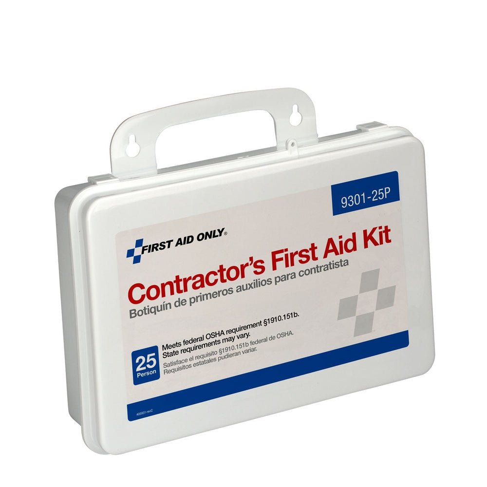 First Aid Only 25 Person Contractor First Aid Kit, Plastic Case, OSHA Compliant