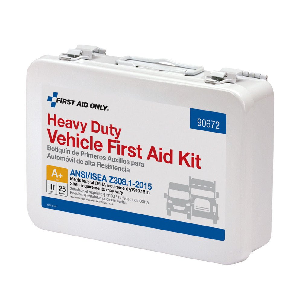 First Aid Only 25 Person Vehicle ANSI A First Aid Kit, ANSI 2015 Compliant