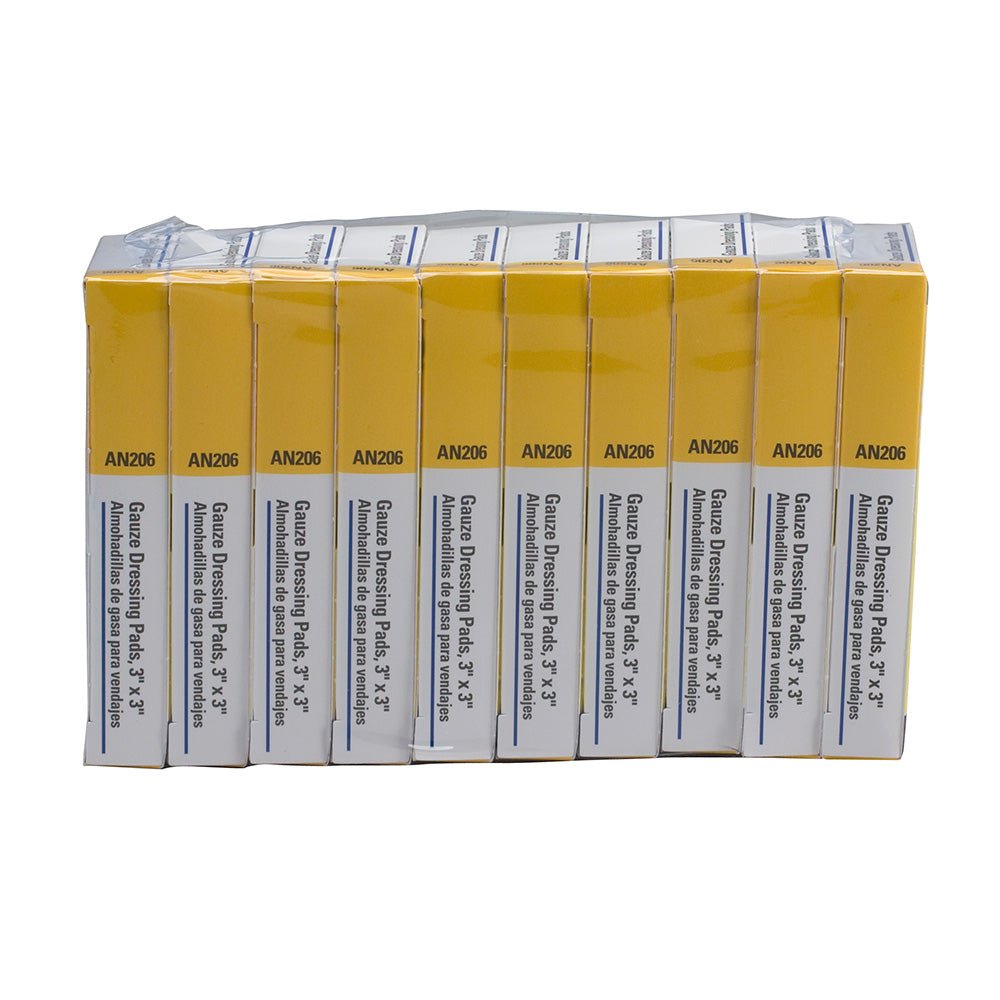First Aid Only 3"x3" Sterile Gauze Pads, 4 per Box (10 Count)