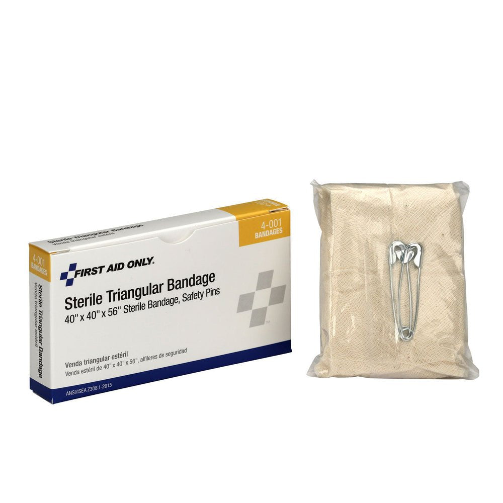 First Aid Only 40"x40"x56" Sterile Triangular Bandage, 1 Per Box