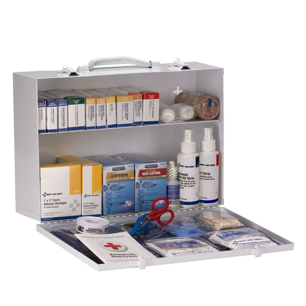 First Aid Only 75 Person ANSI A 2 Shelf First Aid Cabinet, ANSI 2021 Compliant