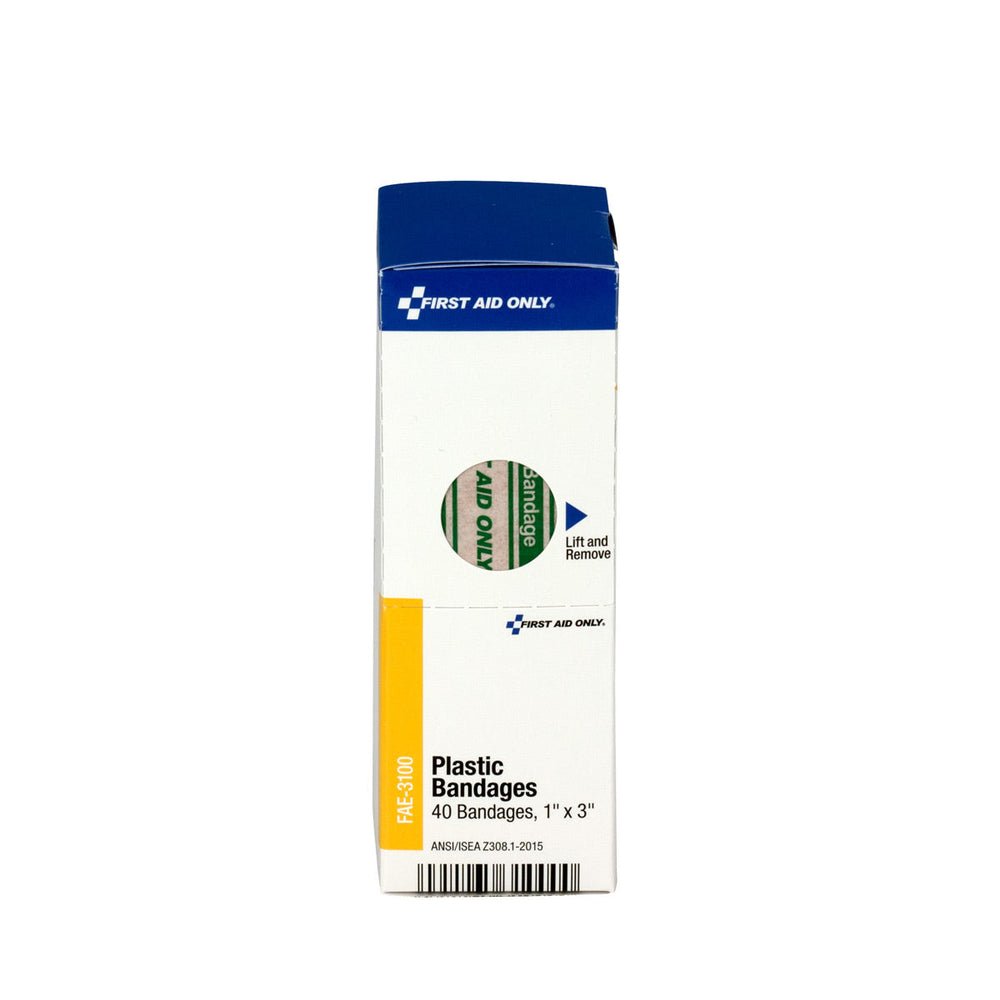 SmartCompliance Refill 1" x 3" Adhesive Plastic Bandages, 40 Per Box