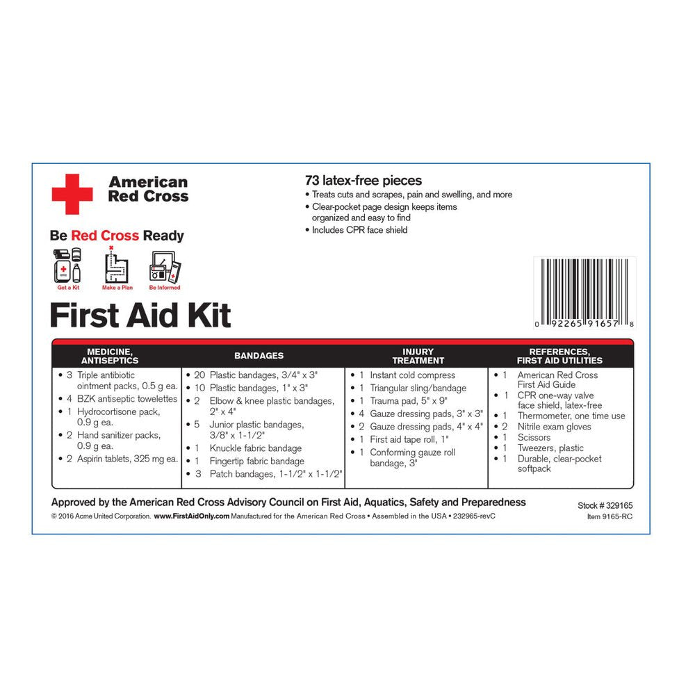 Be Red Cross Ready First Aid Kit