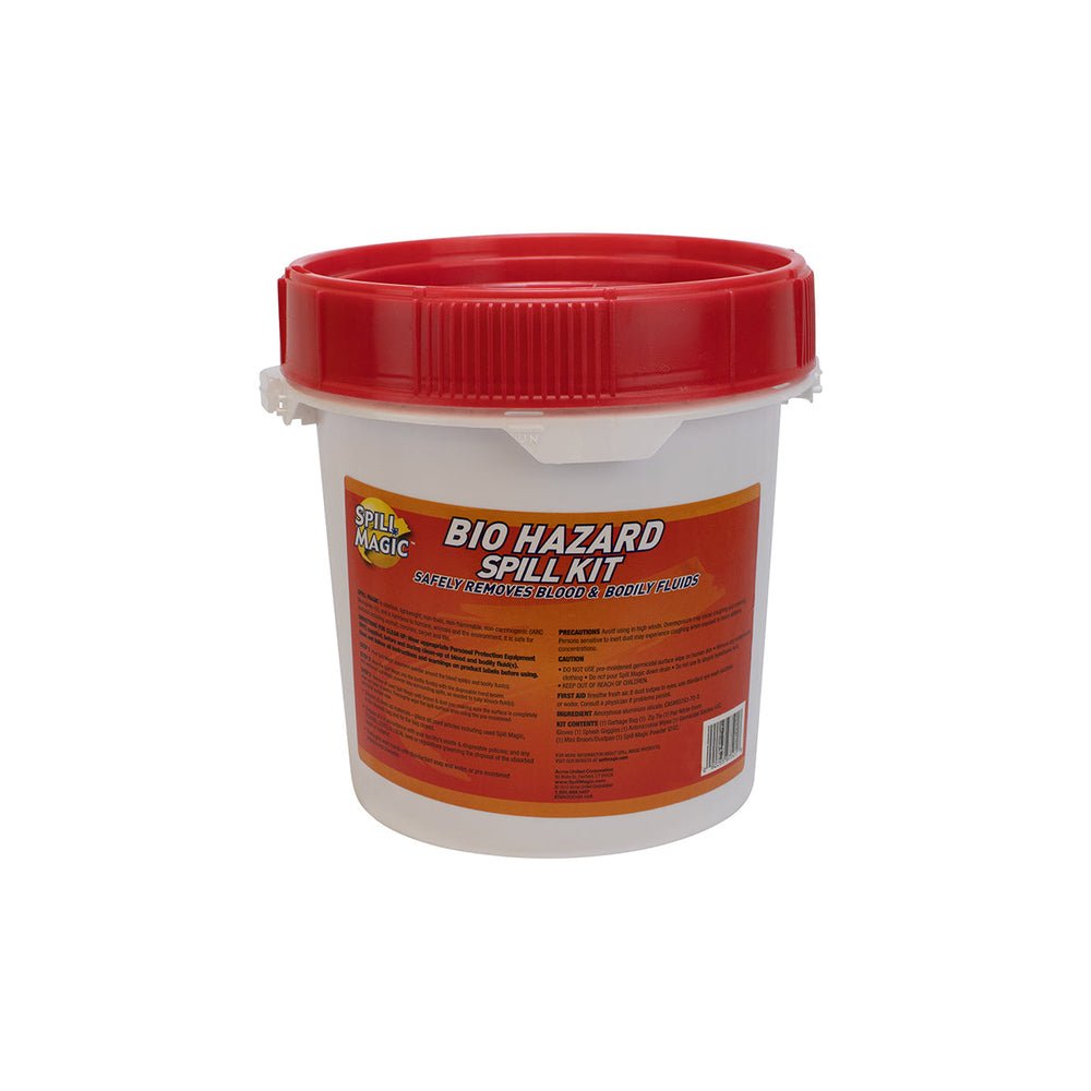 First Aid Only Biohazard Spill Kit, Pail Container (Case of 4)