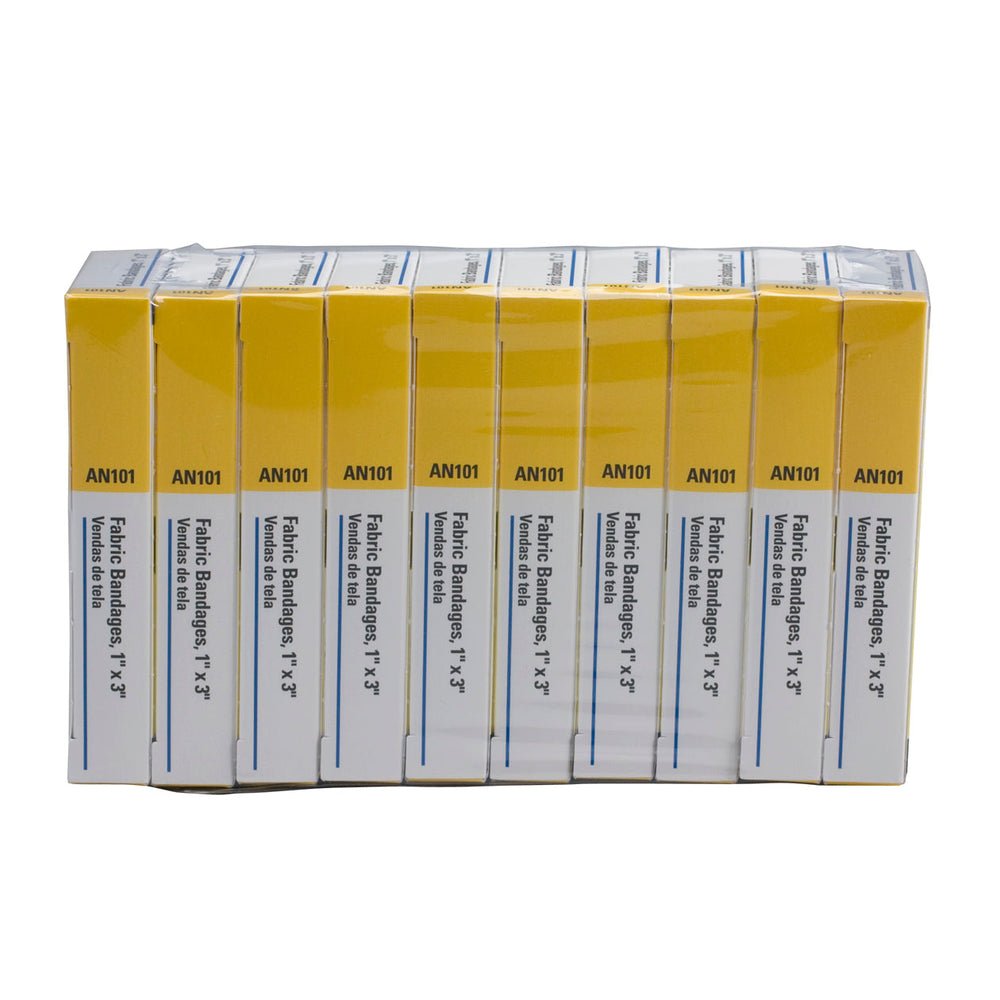 First Aid Only 1"x3" Fabric Bandages, 16 per Box (10 Count)