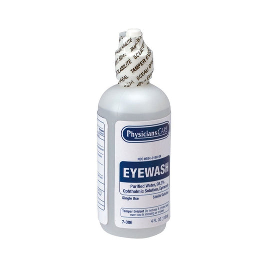 First Aid Only Eye Wash Solution, 4 Ounce Bottle, 48 Bottles Included