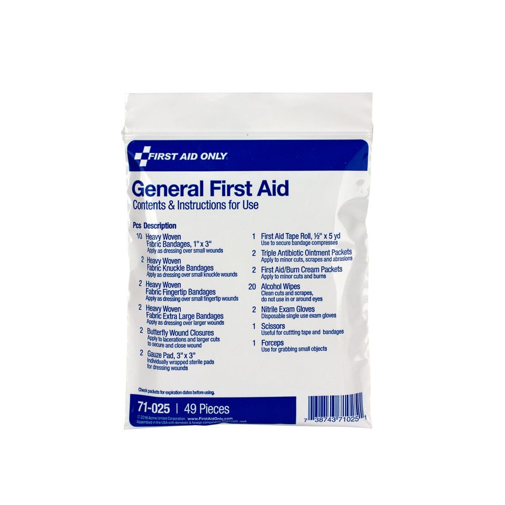 First Aid Only First Aid Triage Pack - General First Aid (without meds)