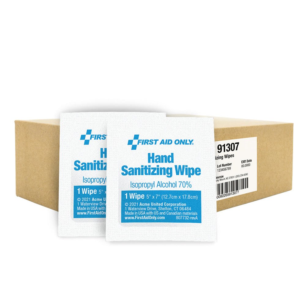 First Aid Only Hand Sanitizing Wipes with 70% Alcohol Formula, 1000 Count