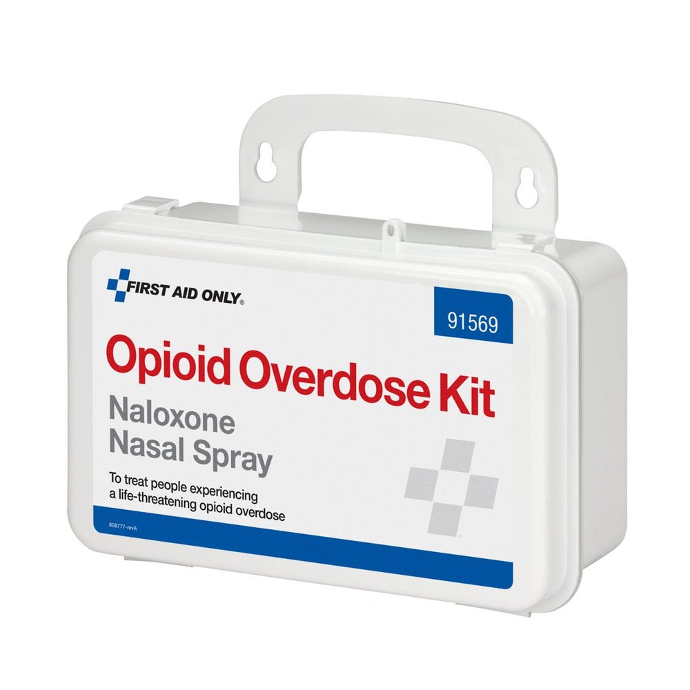 First Aid Only Opioid Overdose Kit, Plastic, with Naloxone Nasal Spray