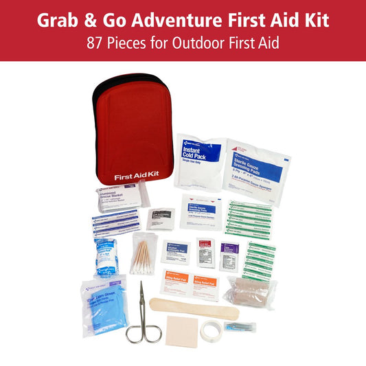 First Aid Only Pac-Kit 87 Piece Grab & Go Adventure First Aid Kit