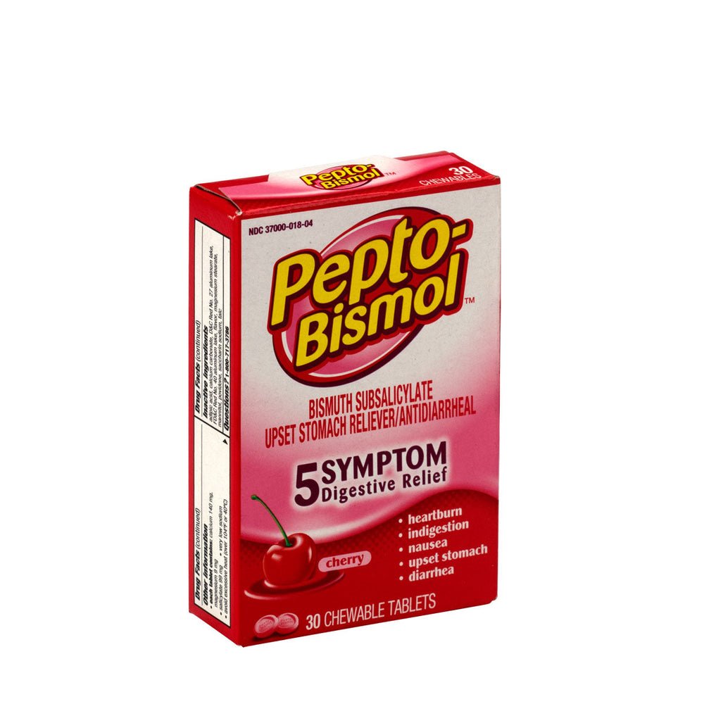 PhysiciansCare Pepto Bismol, Package of 30 Chewable Tablets, Original Flavor