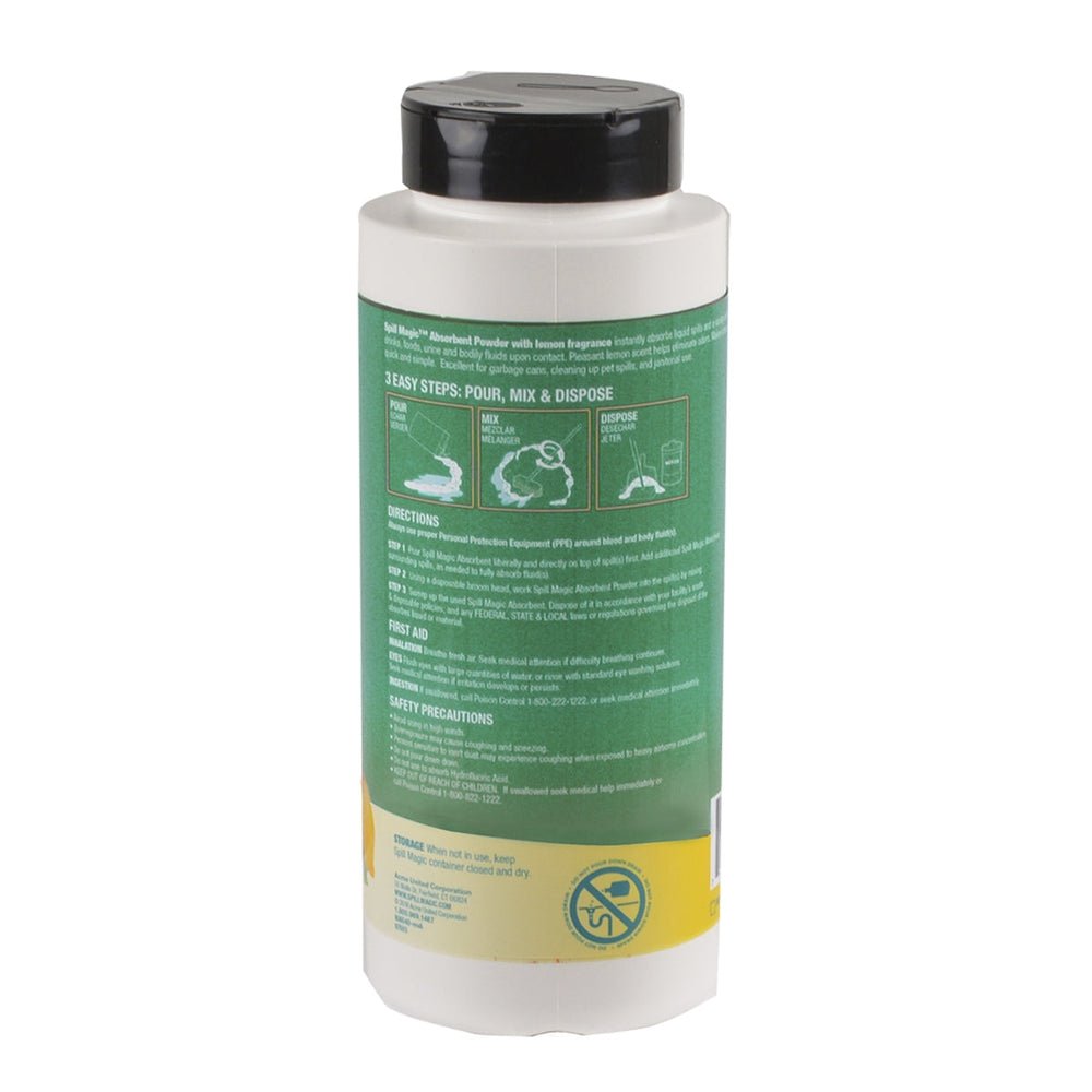 Spill Magic Lemon Scented Spill Clean Up 25oz. Shaker (Case of 6)