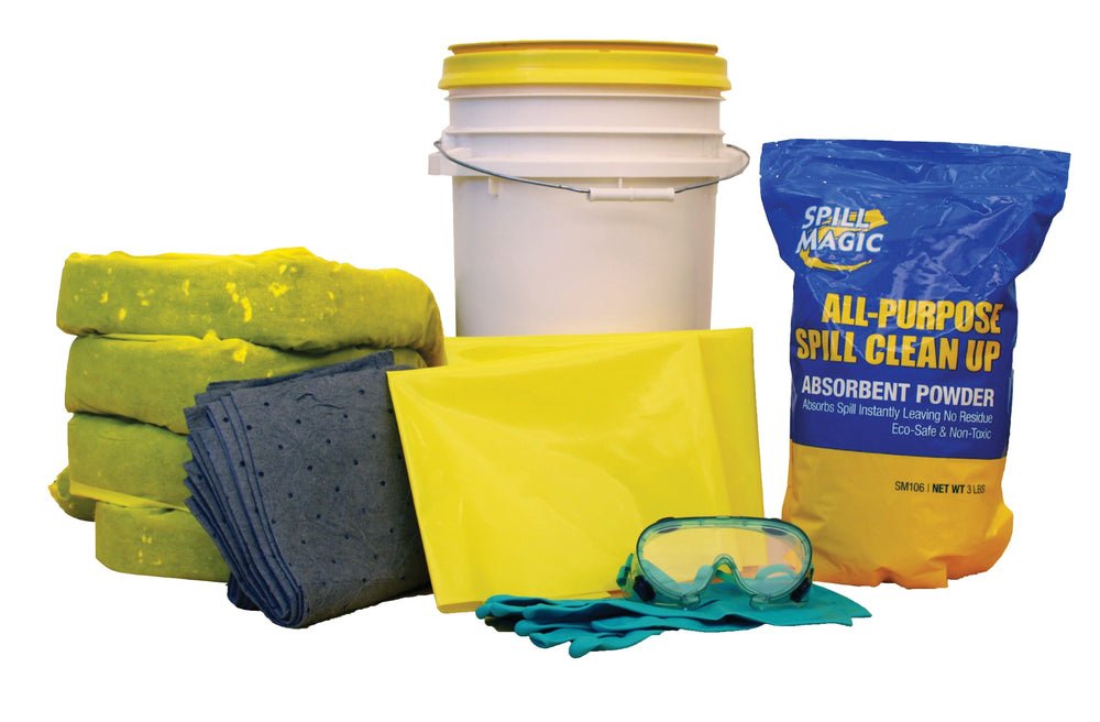 Spill Magic Universal Spill Kit in Bucket, 7 Gallon