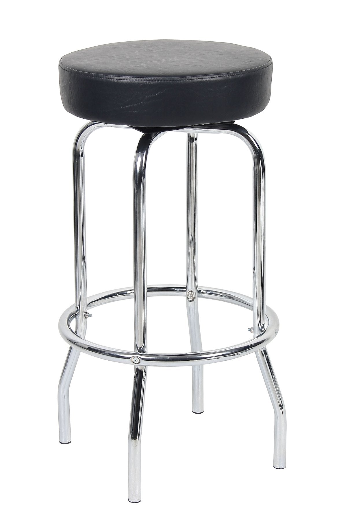 Boss 29" Chrome/Black Stool - B229-BK