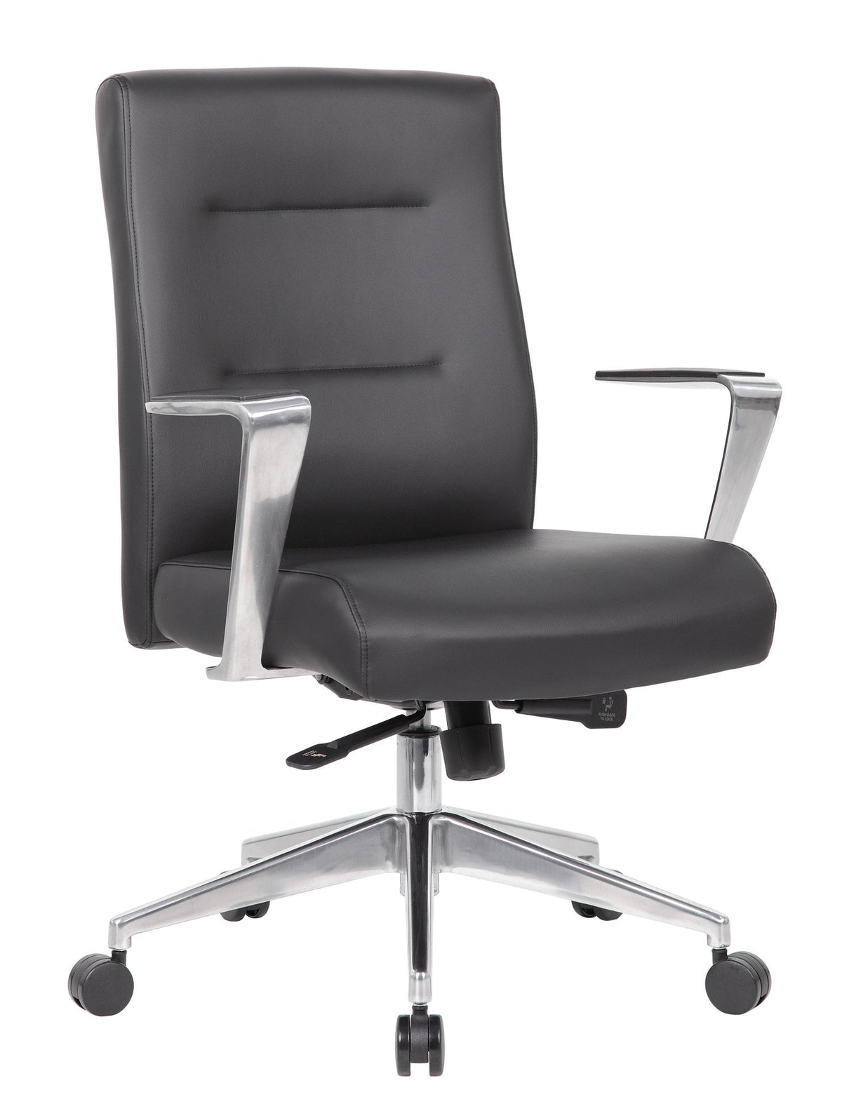 Boss Modern Conference Chair - Black - Armrest - 1 Each
