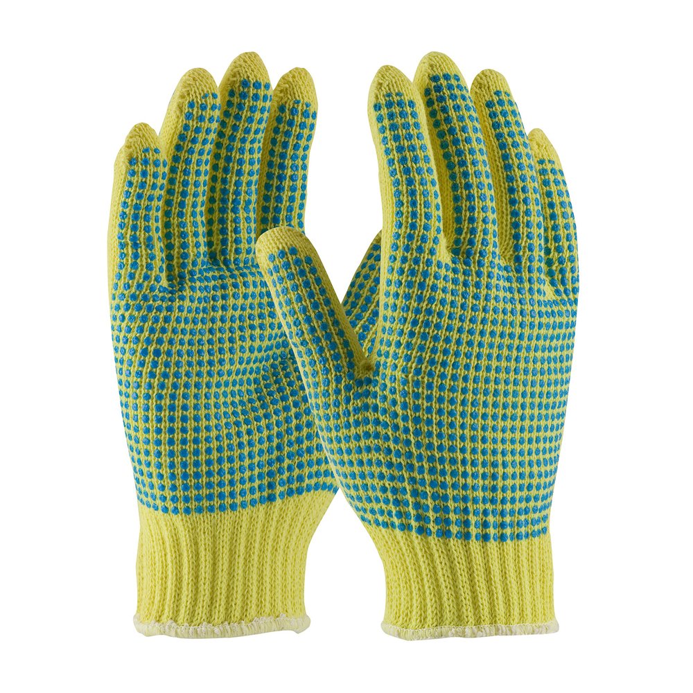 PIP Knit Kevlar Glove PVC DOT Grip MD WGT M, 12 Pairs/Dozen