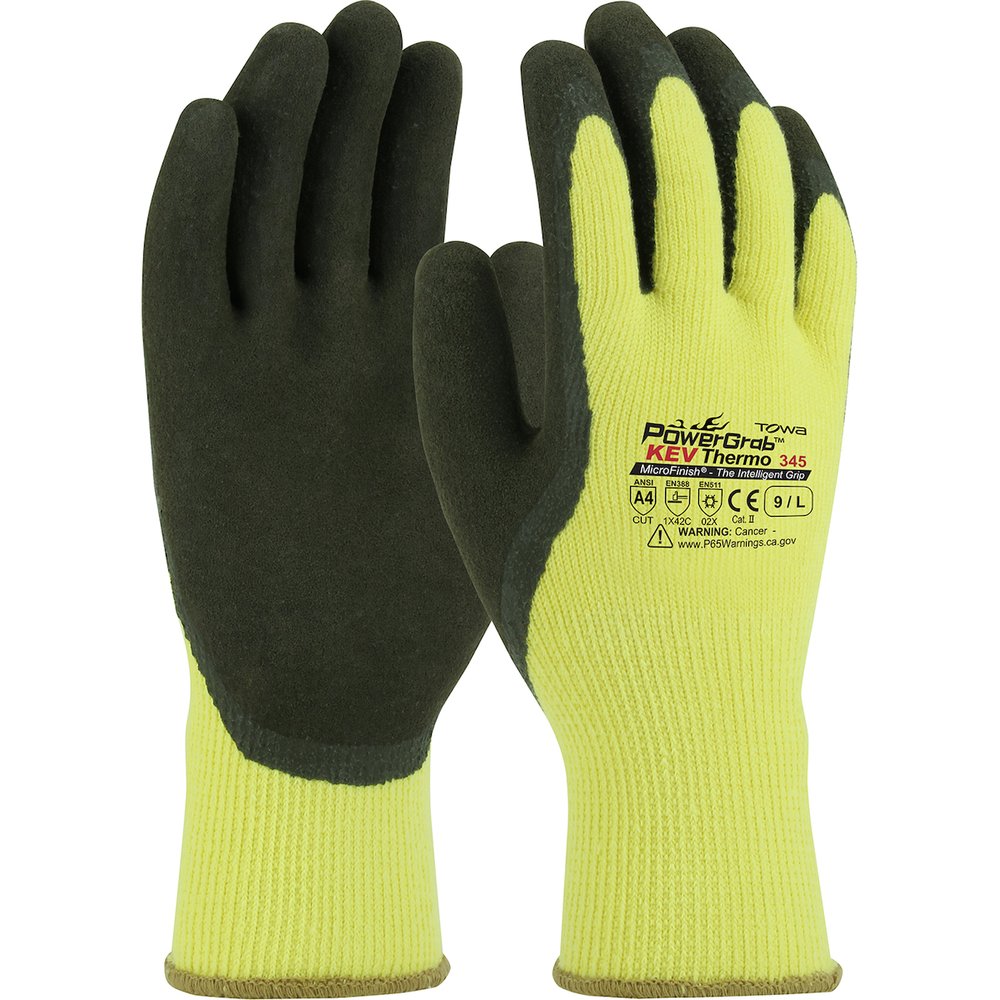 PIP Knit KEVLAR/ACR Glve Latex Mfinish PALM/FING M, 12 Pairs/Dozen