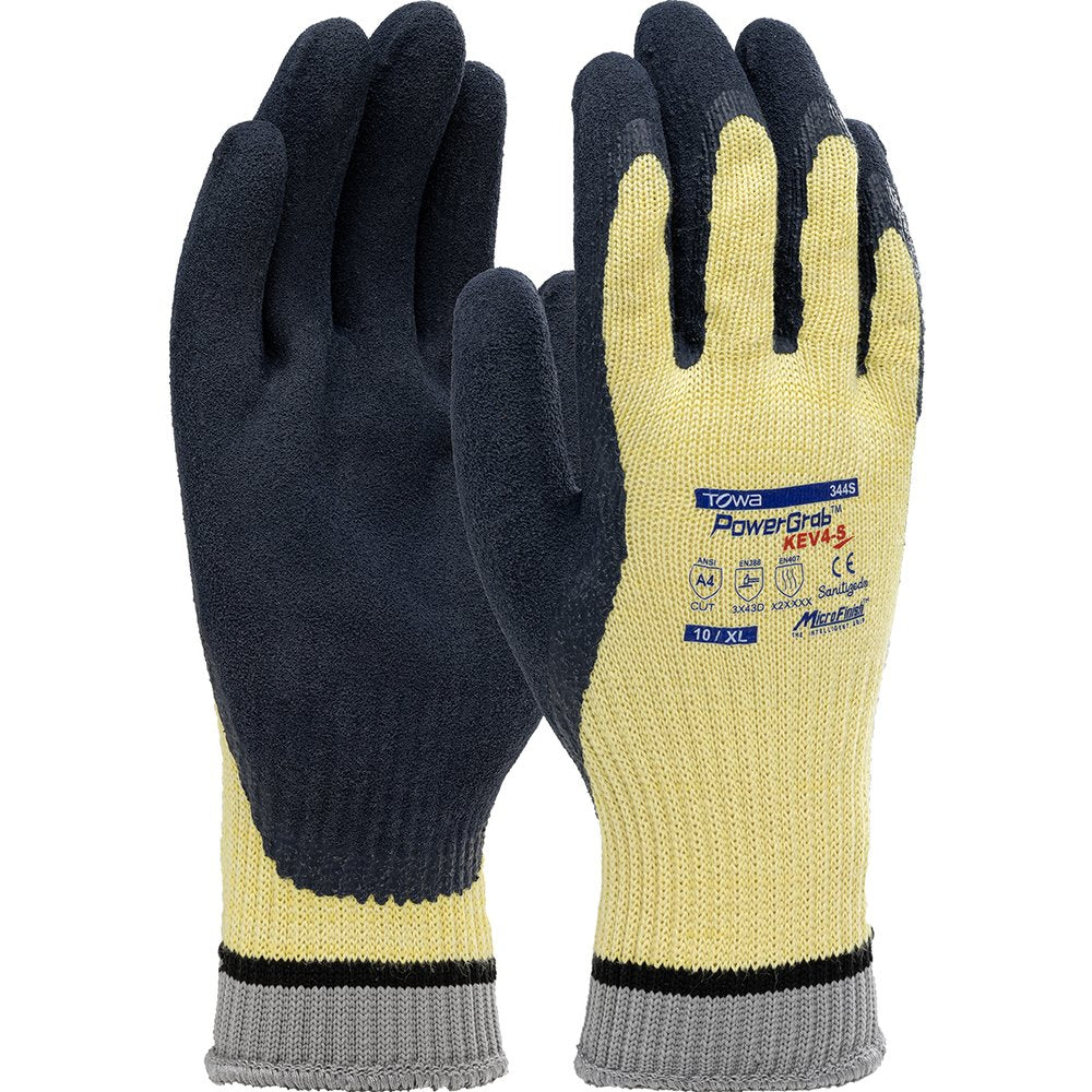 PIP Knit Kevlar Glove Latexmfinish Grip PALM/FING M, 12 Pairs/Dozen