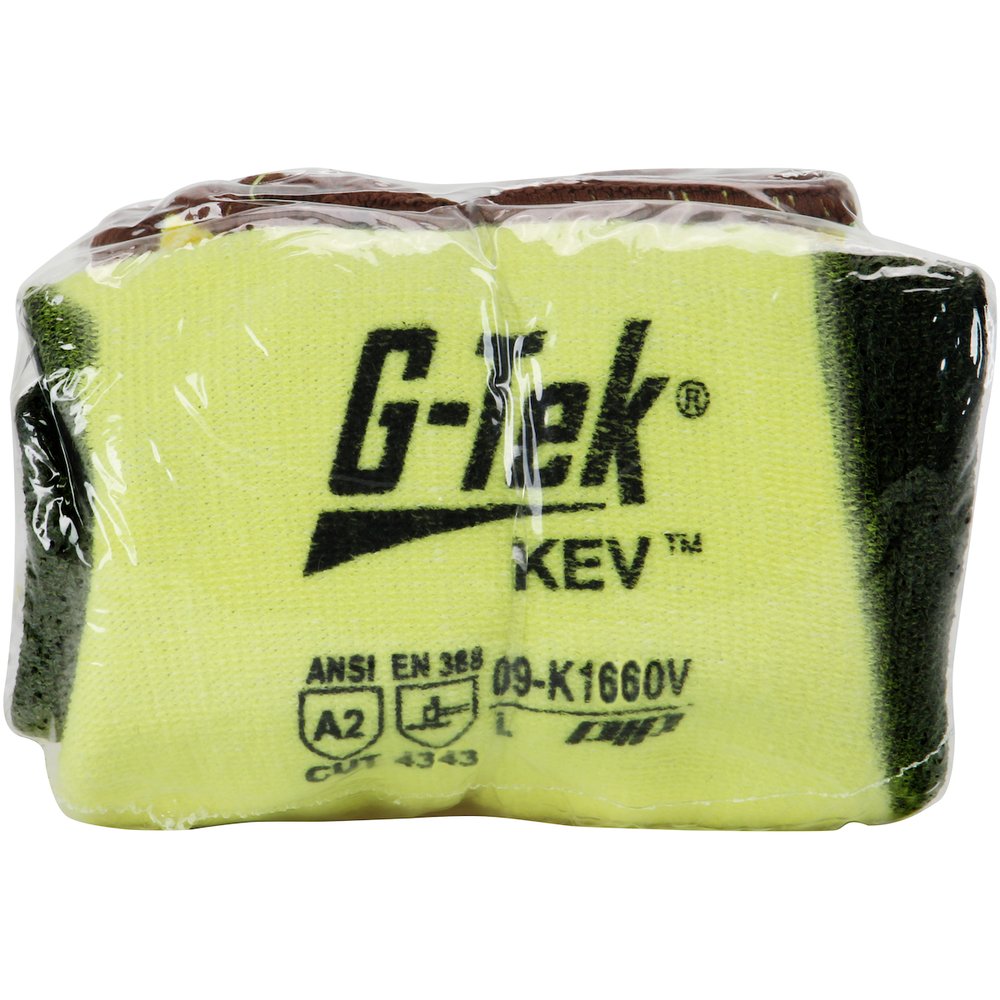 G-Tek by PIP Knit Kevlr Glve 2-DIP Nitr Msurf. P/F M Vend, 12 Pairs/Dozen