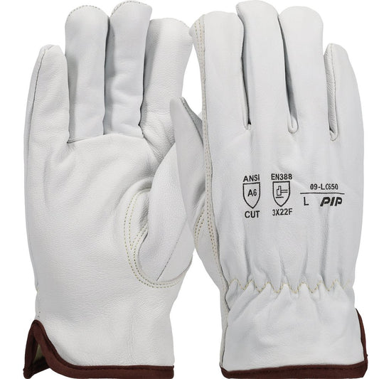 PIP Prem Goat Leather Glovearamid LNR Keyst TH 2XL, 12 Pairs/Dozen