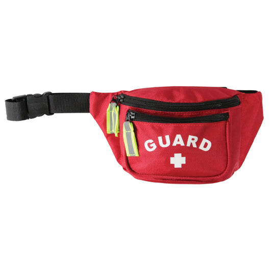 Kemp USA Premium Hip Pack with GUARD Logo, Red