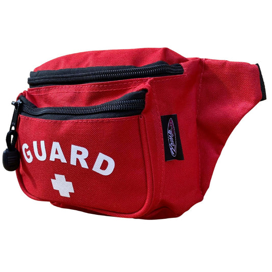 Kemp USA Hip Pack with GUARD Logo, Red